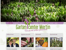 Tablet Screenshot of gartencenter-mertin.com
